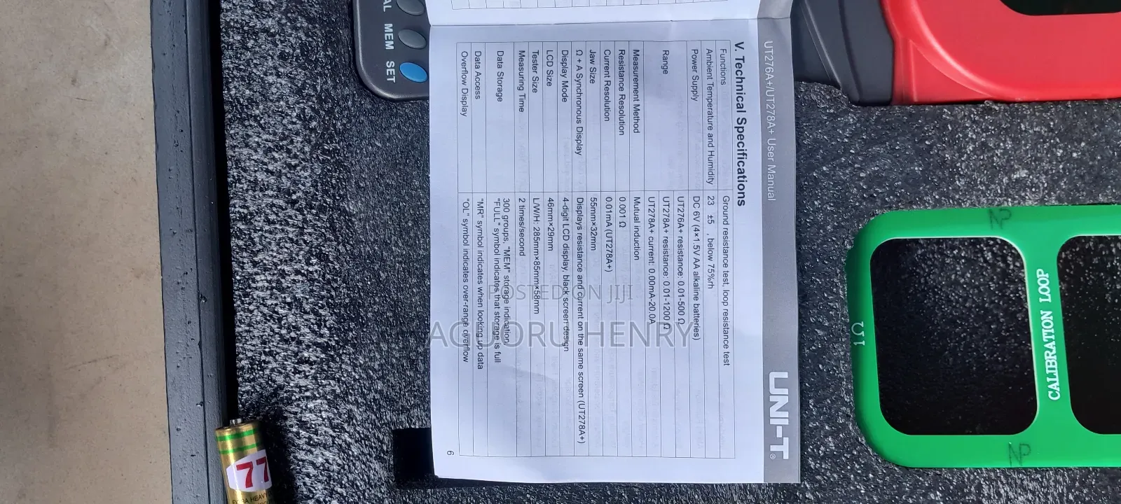 Earth Clamp Tester