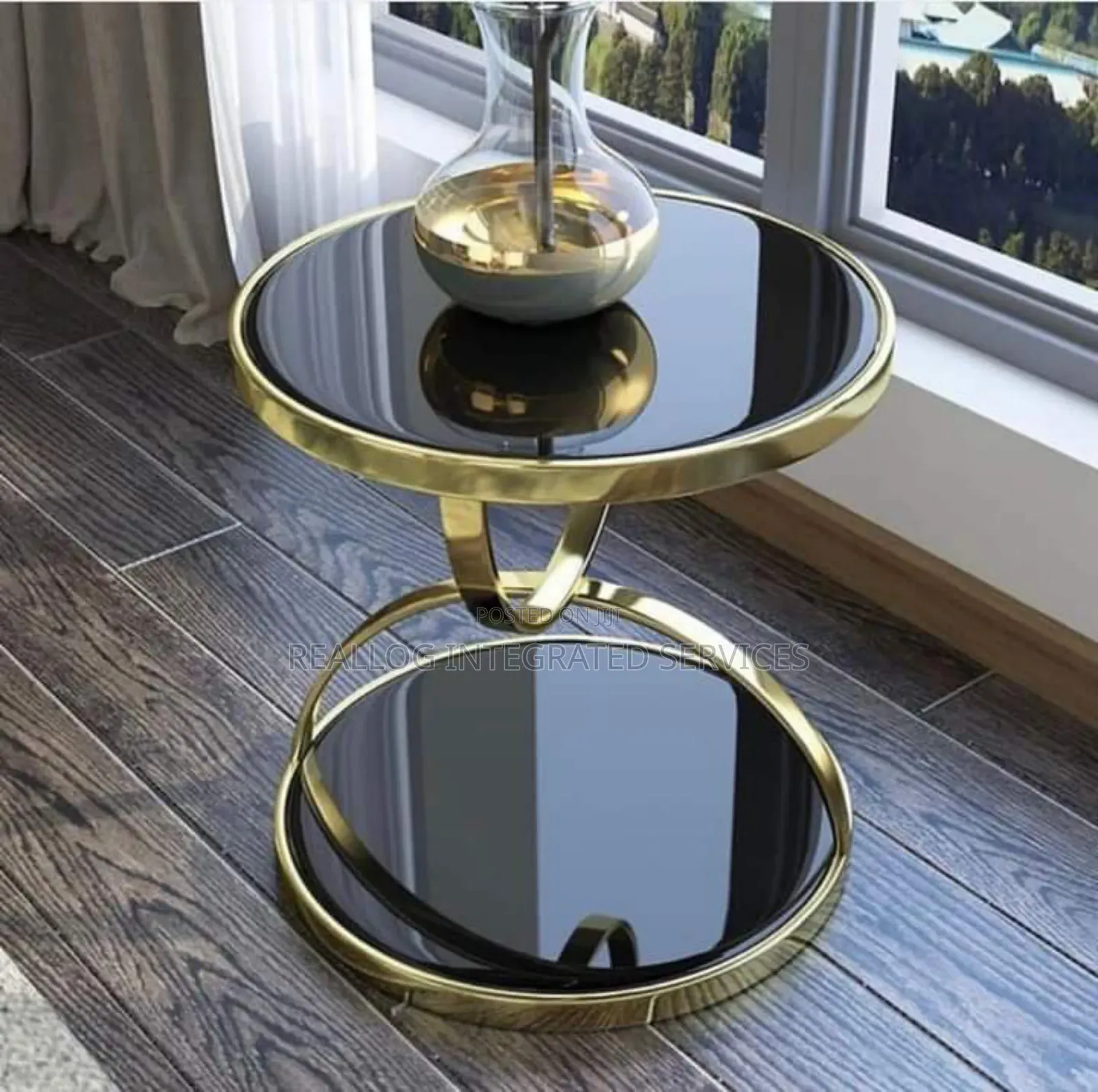 Luxury Tempered Glass Side Table