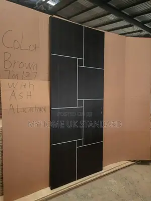Hdf Wooden Room Door (Black) 3ft