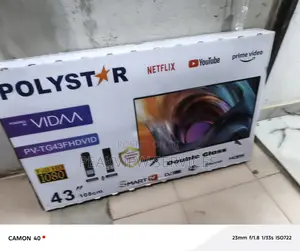 Polystar 43′′ Android Smart Tv – Unbreakable Glass