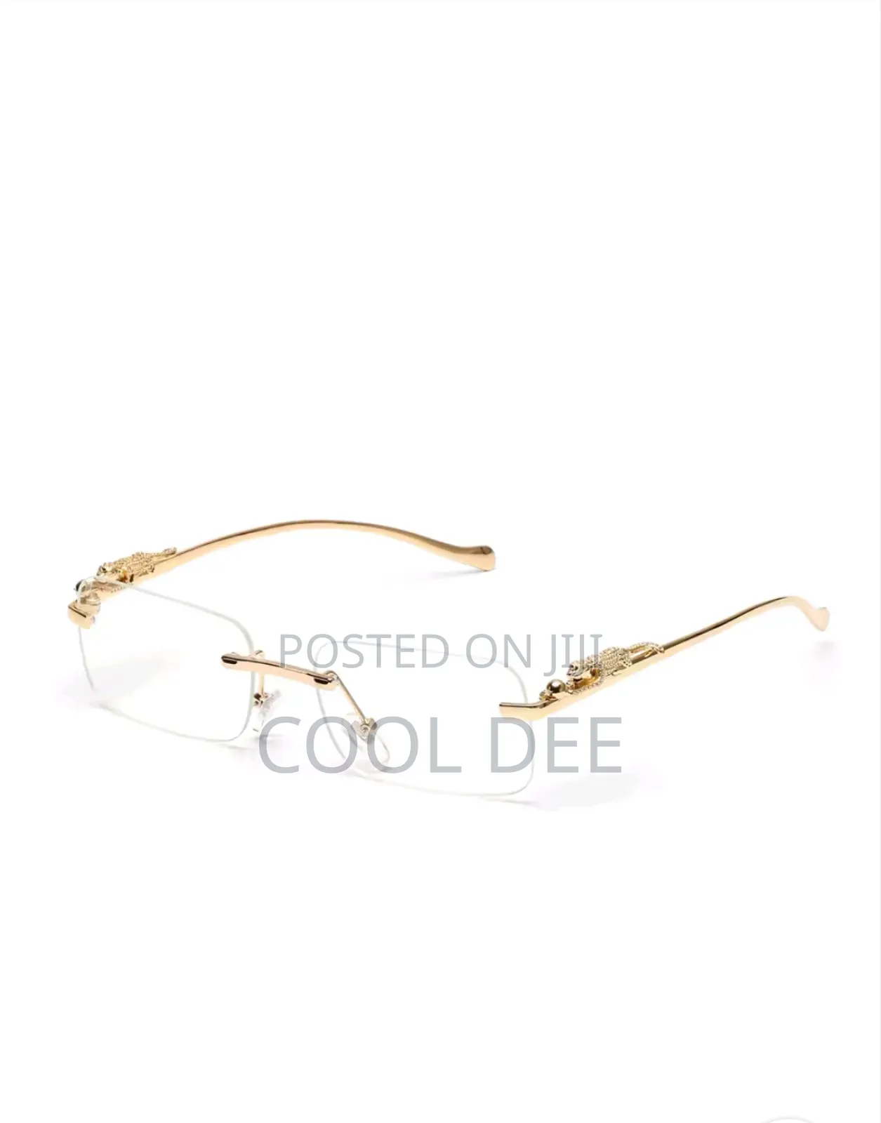Designer Gold Glasses Dark and Clear Variant