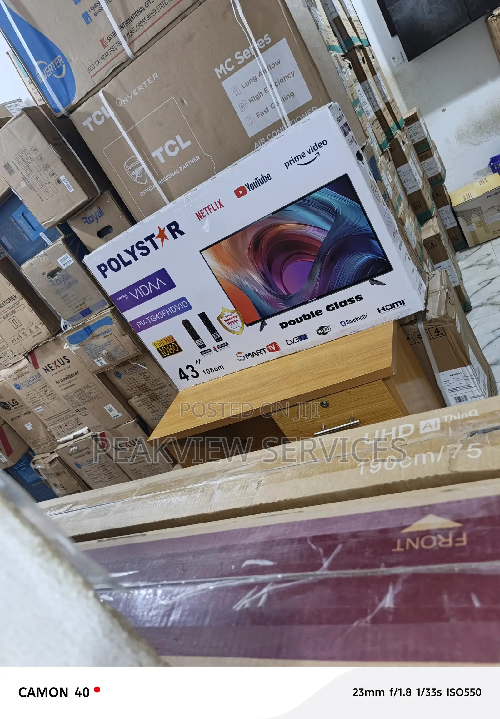 Polystar 43′′ Android Tv – Full Smart Functions, Screen Cast