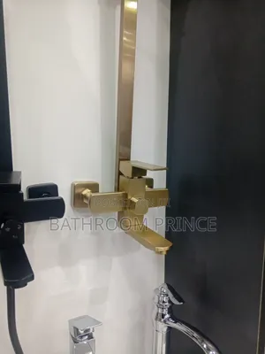Rose Gold Shower Mixer With Square Pole