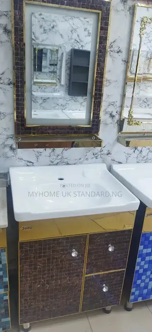 Luxury Cabinet With Mirror Light and Shelve.