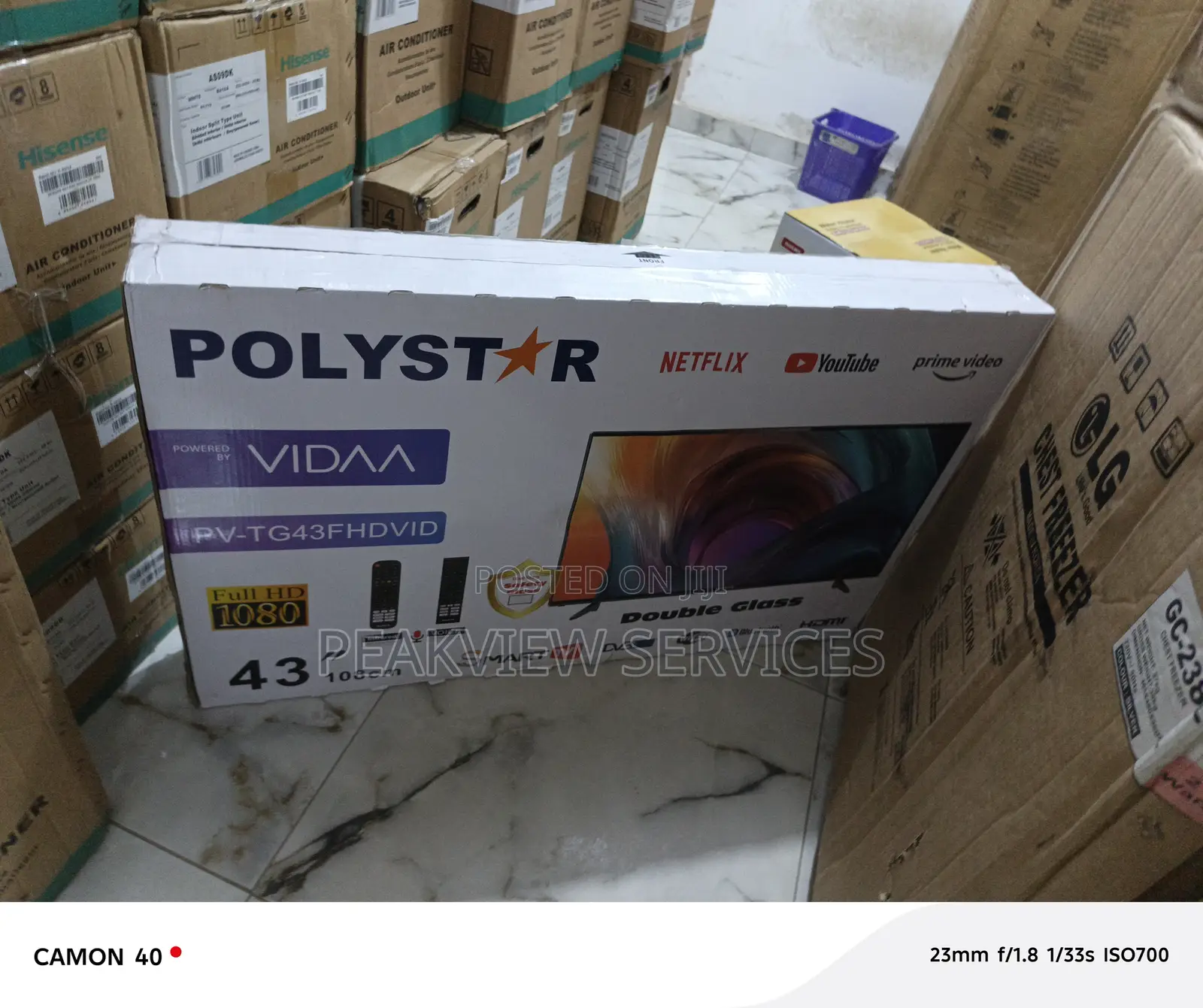 Polystar 43-Inch Smart Led – Clear View + Smart Controls