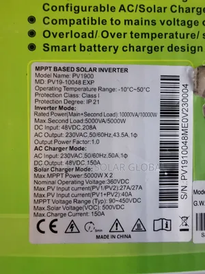 10kva Must Inverter Hybrid
