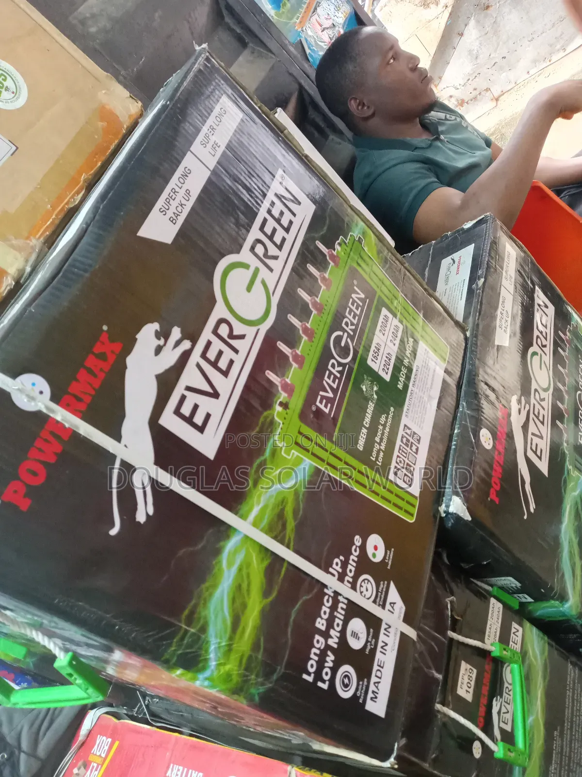 Ever Green Solar Tubular Battery 220ah