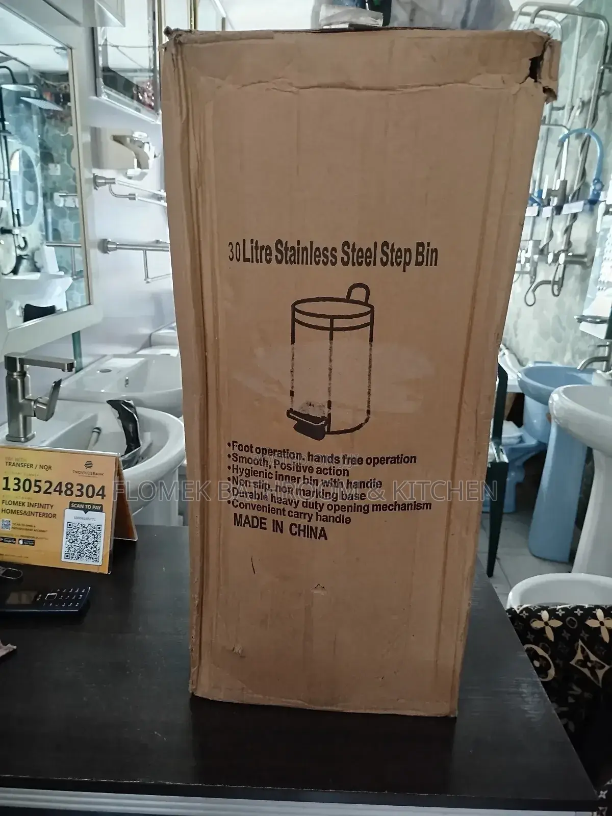 30litres Stainless Pedal Waste Bin