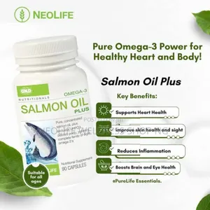 Salmon Oil –Pure All Eight Omega-3 for Heart Brain Health