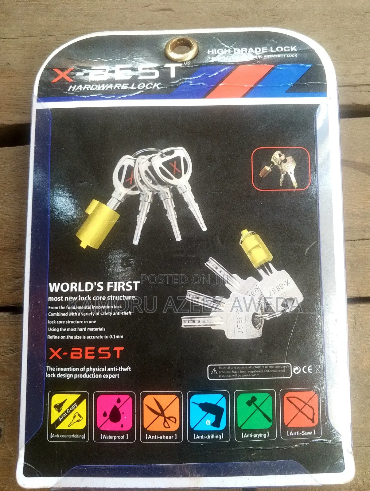 X Best Padlock 70mm