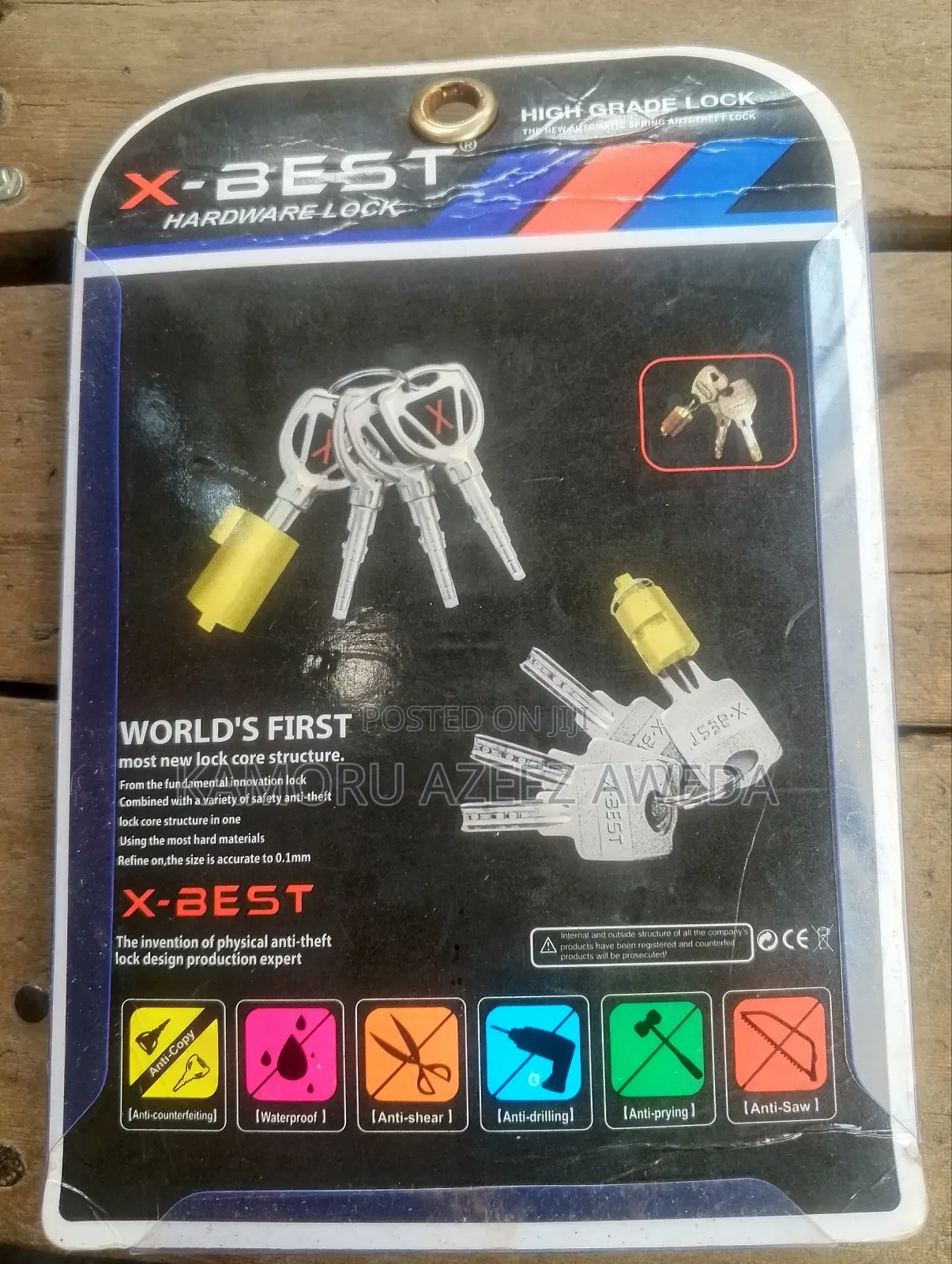 X Best Padlock 70mm