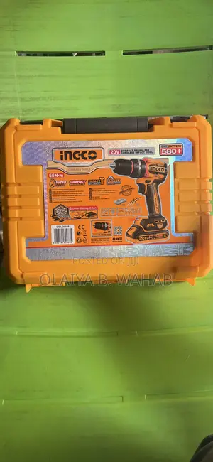 Ingco Compact Brushless Cordless Impact Drill – 20v Powerful Tool