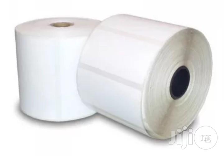 60* 40 Barcode Printer Sticker Paper Roll 5 Rolls In Pack