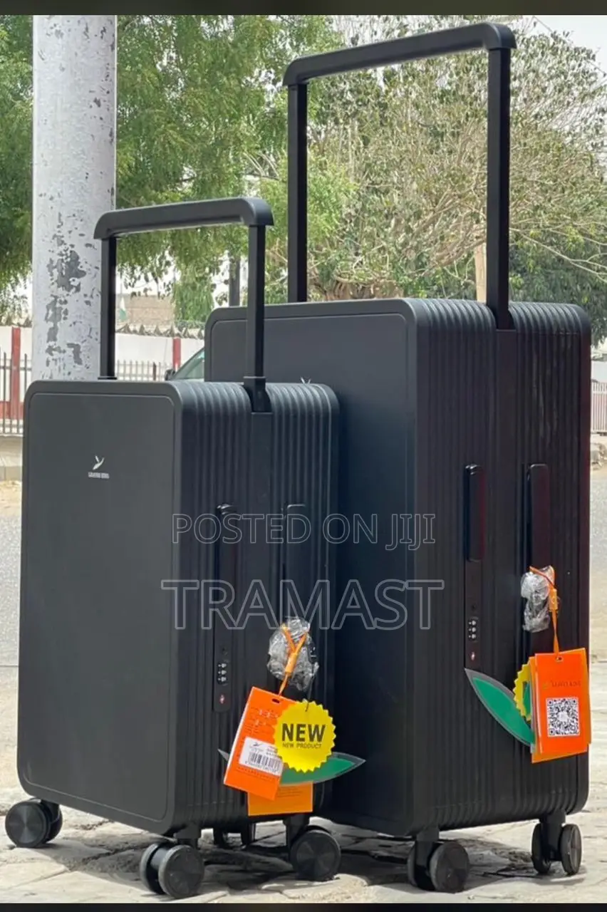 Durable 2 Set Hard Rubber Travel Luggage