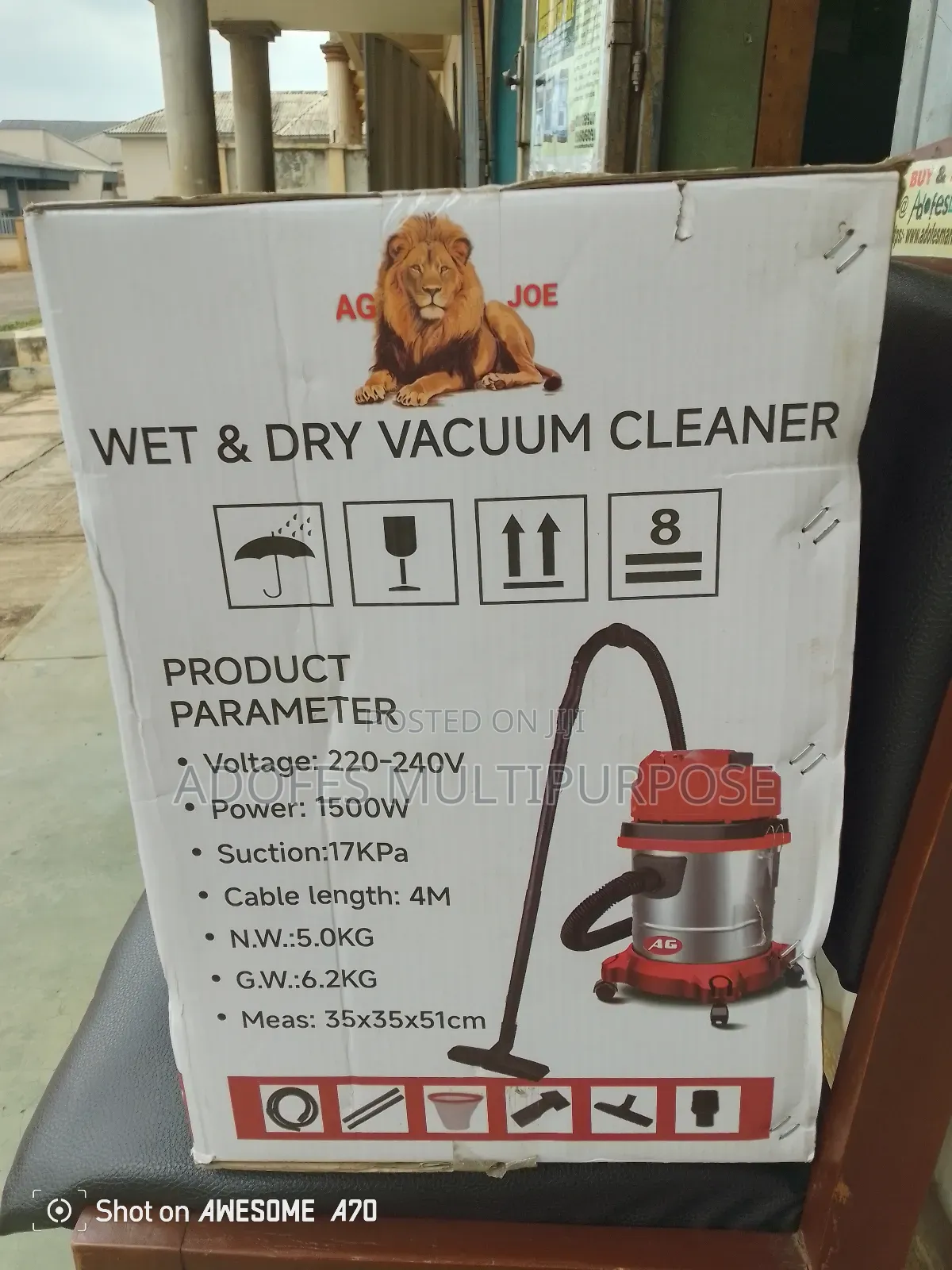 Vacuum Cleaner Wet and Dry 20l 1500w