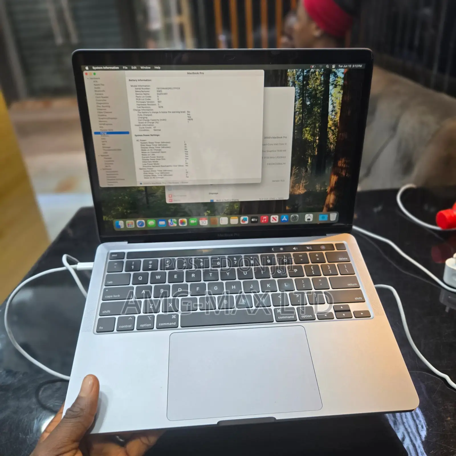 Laptop Apple MacBook Pro 2020 16GB Intel Core i7 SSD 512GB