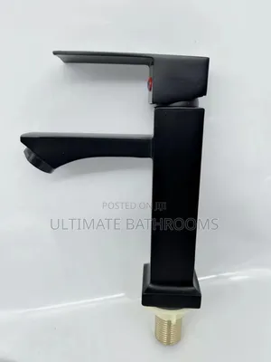 Square Black Basin Faucet