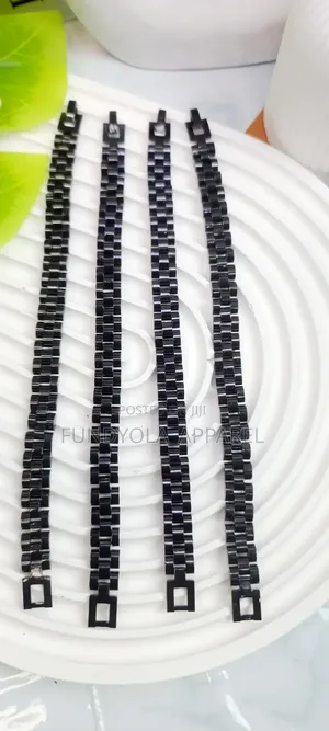 Plain Black Hand Chain Bracelet
