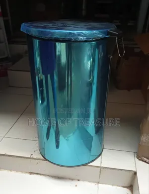 Brand New Reflective Blue Metallic 50-Litres Pedal Bin