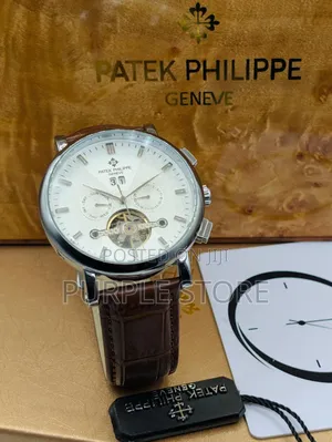 Patek Philippe Automatic-Chronograph-Brown-Leather 