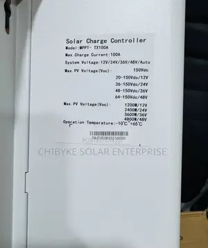 100a MPPT Solar Charge Controller