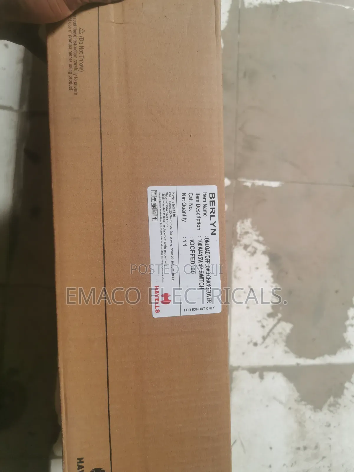 100amps Havell 4 Pole Manual Changeover