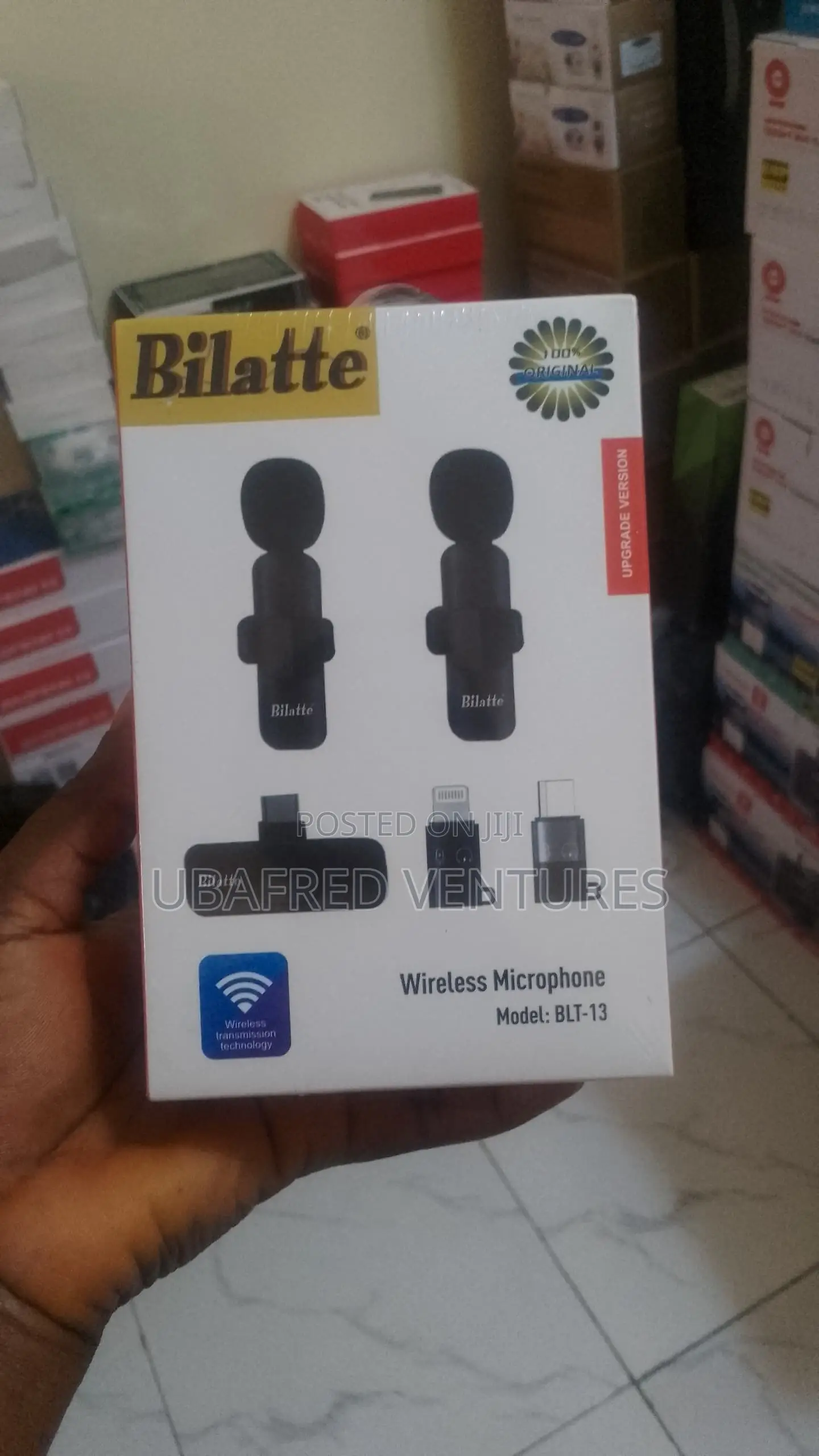 Bilatte Double Wireless Lapel Microphone Tie Mic