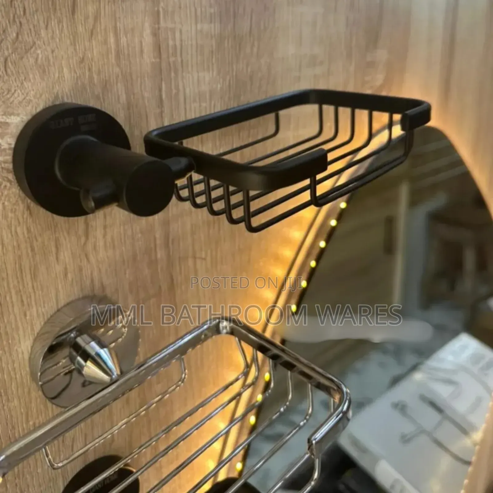 Matte Black Wall Mounted Soap Dish Holder