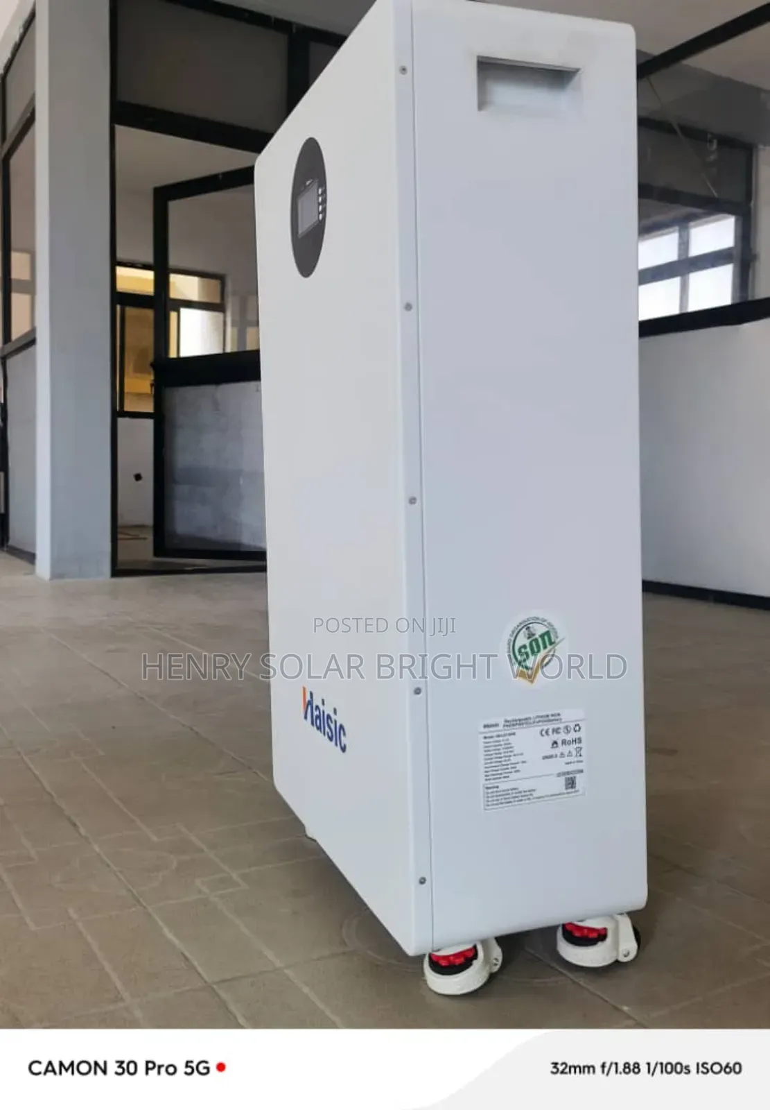 Haisic 15kwh 51.2v Lithium Battery