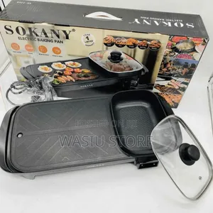 Sokany 2-in-1 Electric Baking and Grill Pan