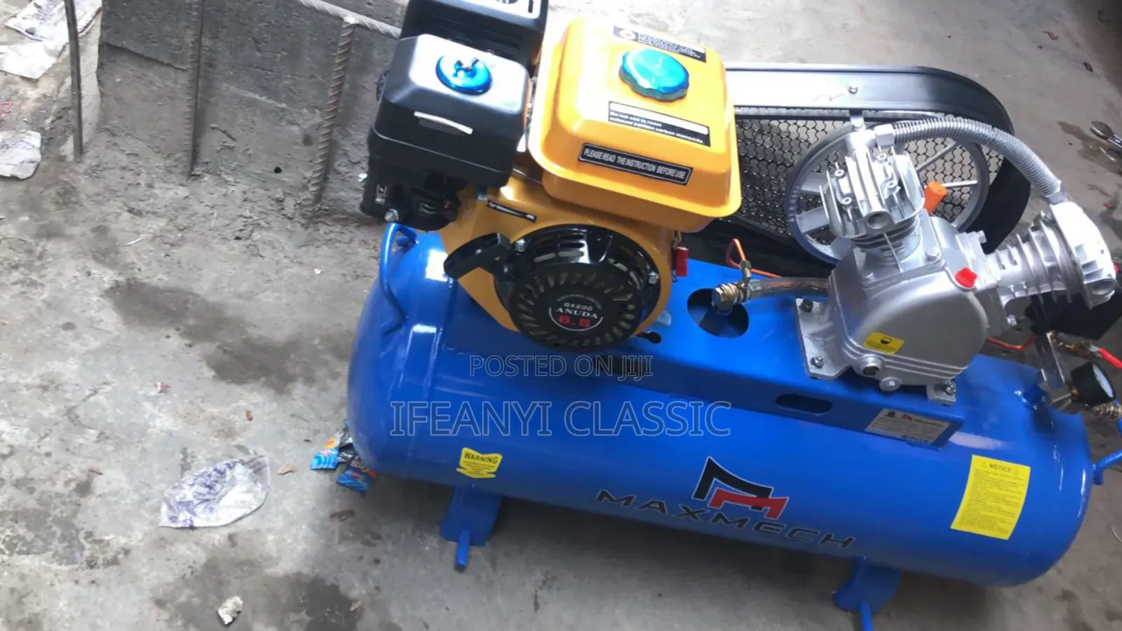 Petrol Engine Air Compressor Machine 100l