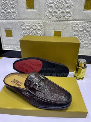 Ferragamo Quality Brawn Leather Shoe
