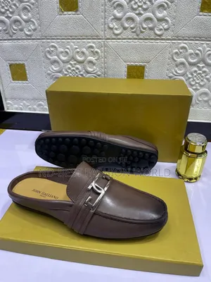 Ferragamo Quality Brawn Leather Shoe