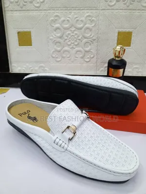 White Polo Half Shoe