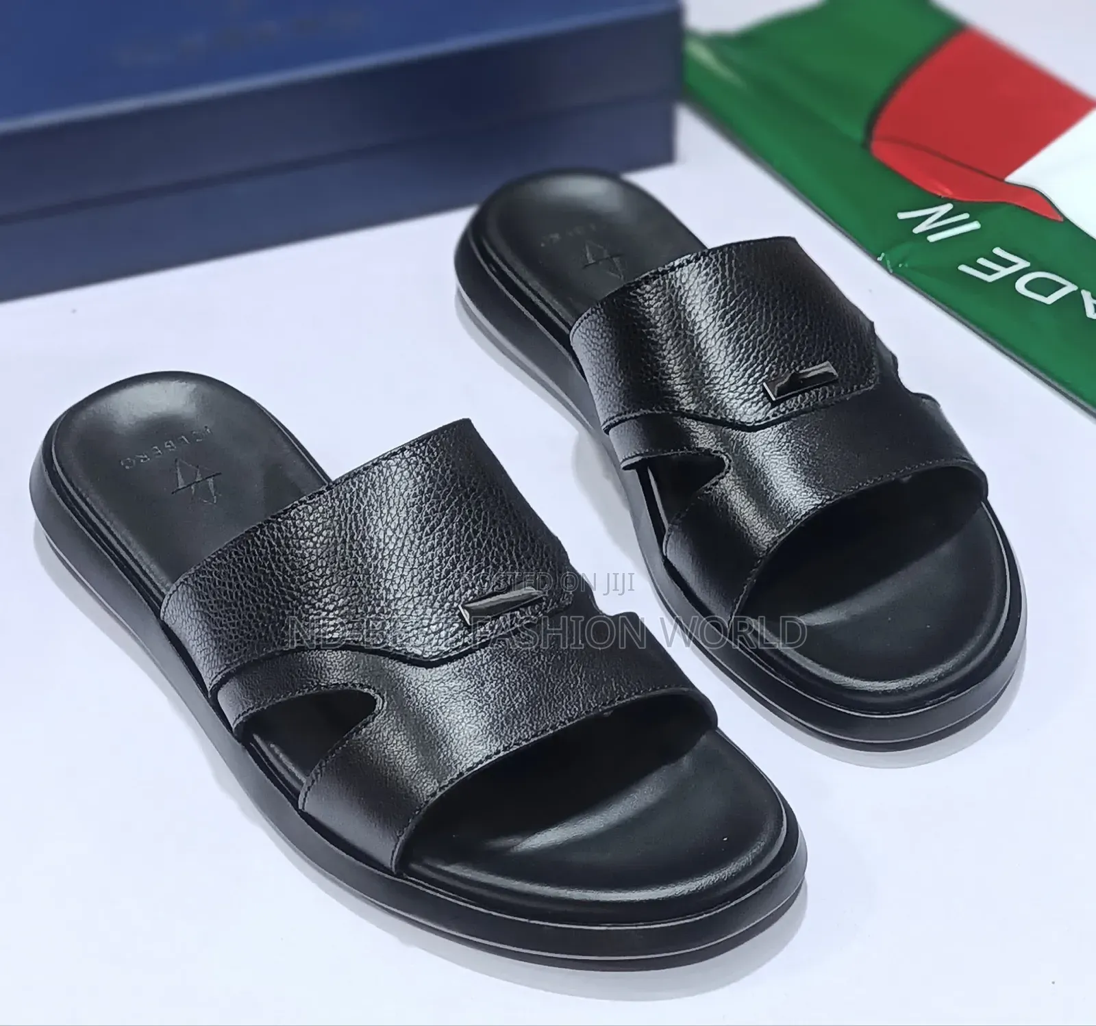 Black Italian Slippers