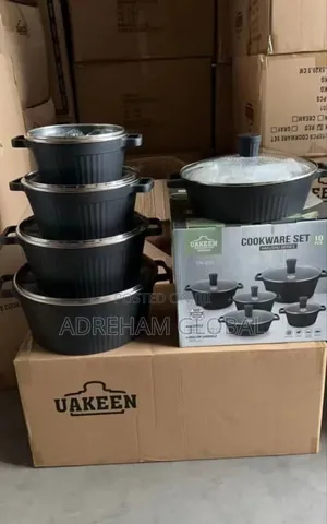 Quality Uakeen 10pcs Granite Pot, in Black,Grey,White