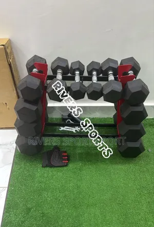 4 Tier 2 Vertical Slot Dumbbell Kettlebell Storage Rack