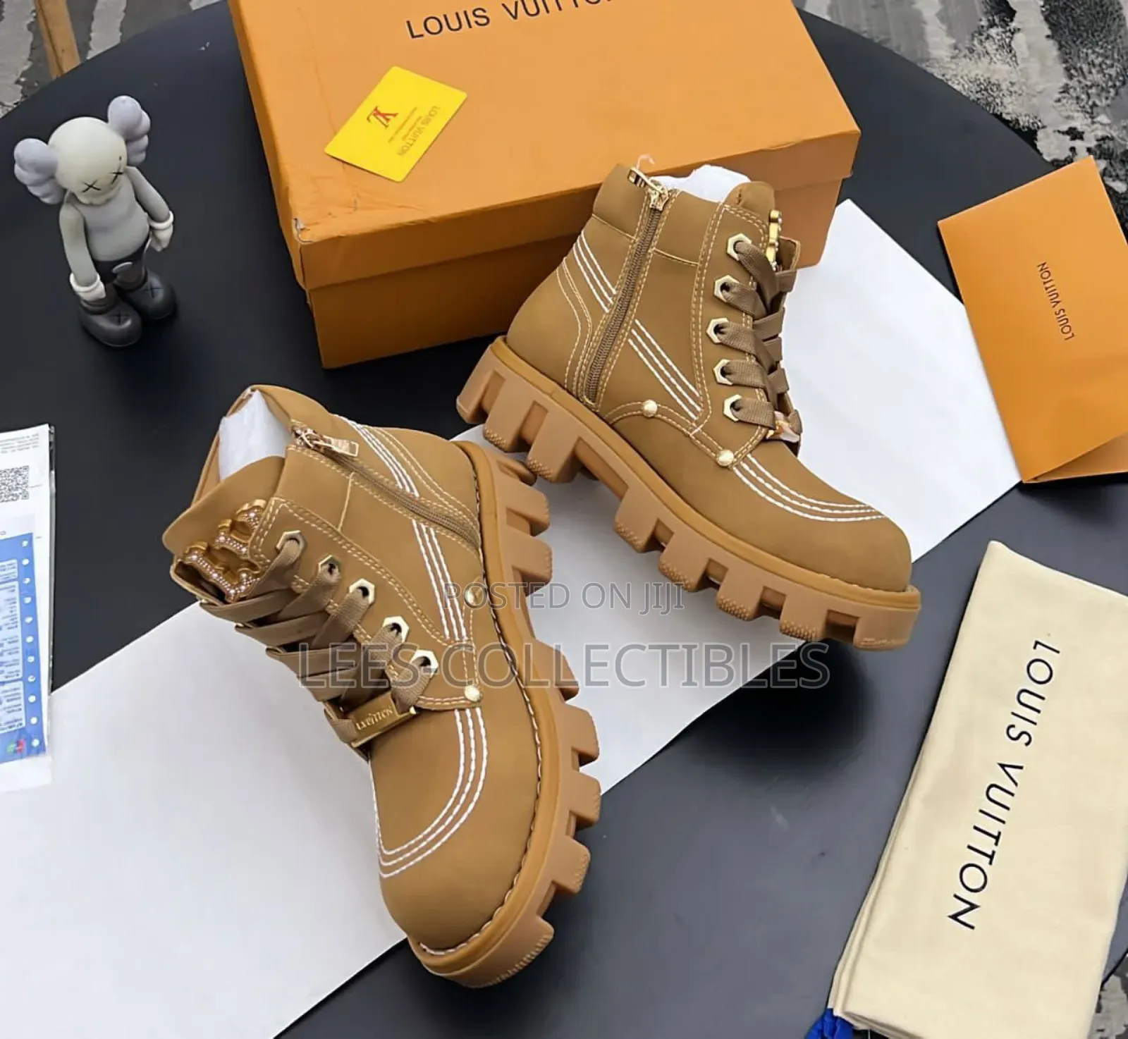 New Louis Vuitton Checkers Ankle Boots