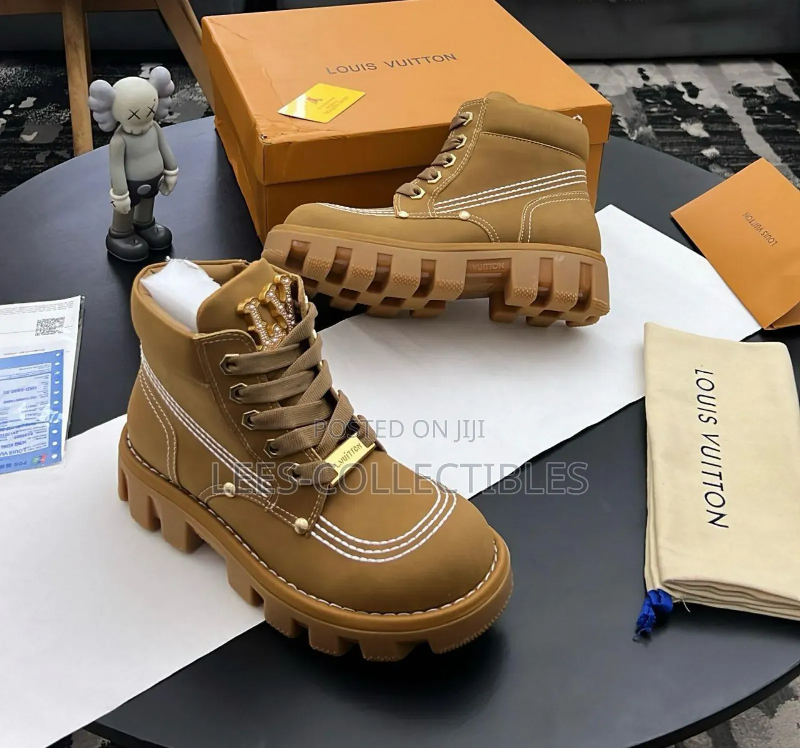 New Louis Vuitton Checkers Ankle Boots