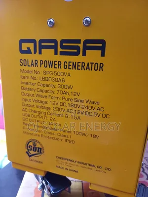 500w Qasa Solar Generator/System