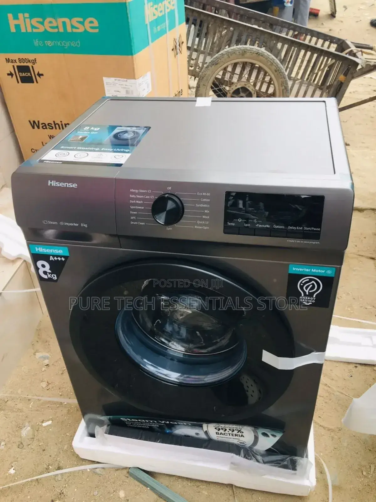 New Hisense 8kg Wash and Spin Automatic Washing Machine