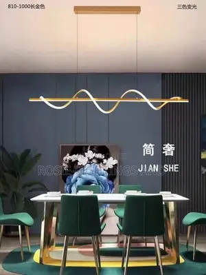 Minimalist Modern Led Dining Pendant Light (Gold)