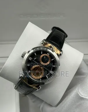 Original Hanboro Mechanical Black Genuine Leather Watch