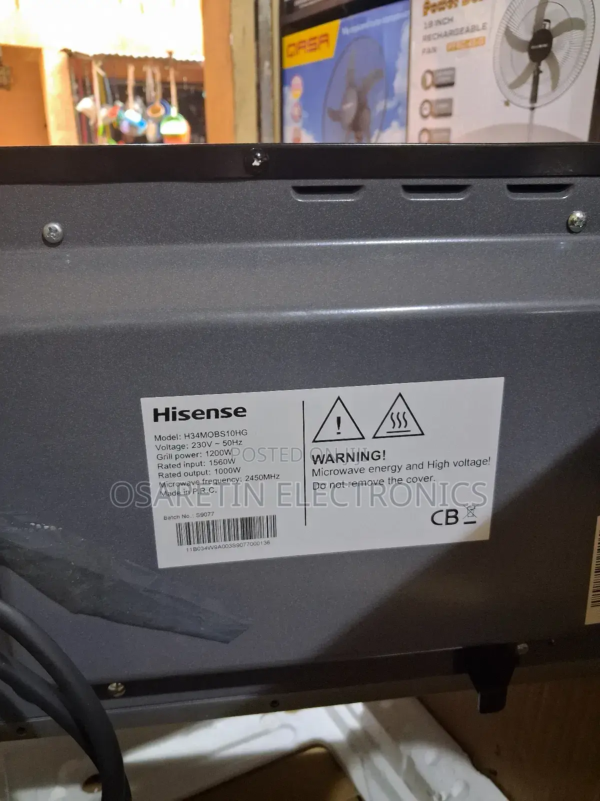 Hisense Microwave 34 Litre Inverter