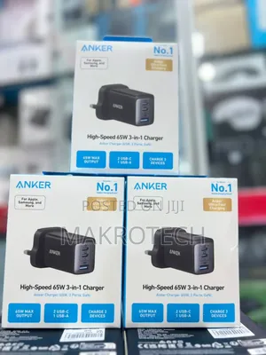 Anker Powerport 65w 3 Ports Gan Usb-c Wall Charger Pd |