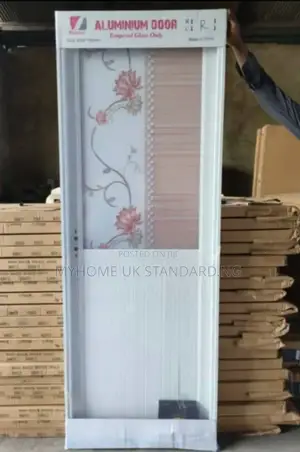 Aluminium Toilet Door (Half Glass)