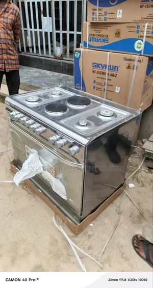 Skyrun Gas Cooker 60×90 6 Burner - 4gas 2electric Hot Plates