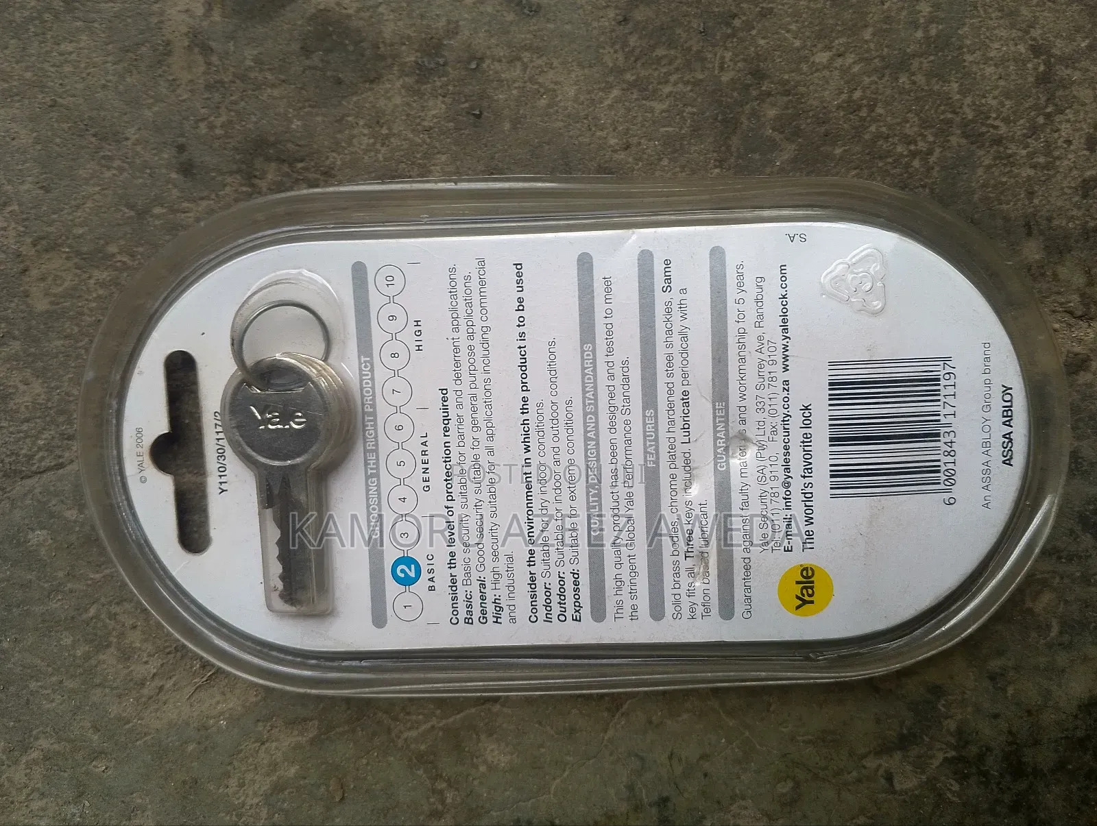 Yale Padlock Brass 2in1 30mm
