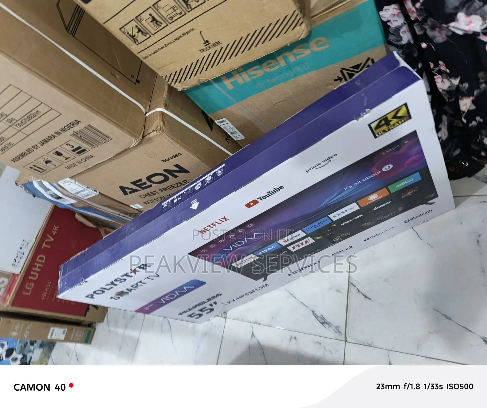 Polystar 55” Smart Tv – Powerful Speaker, Beautiful Design
