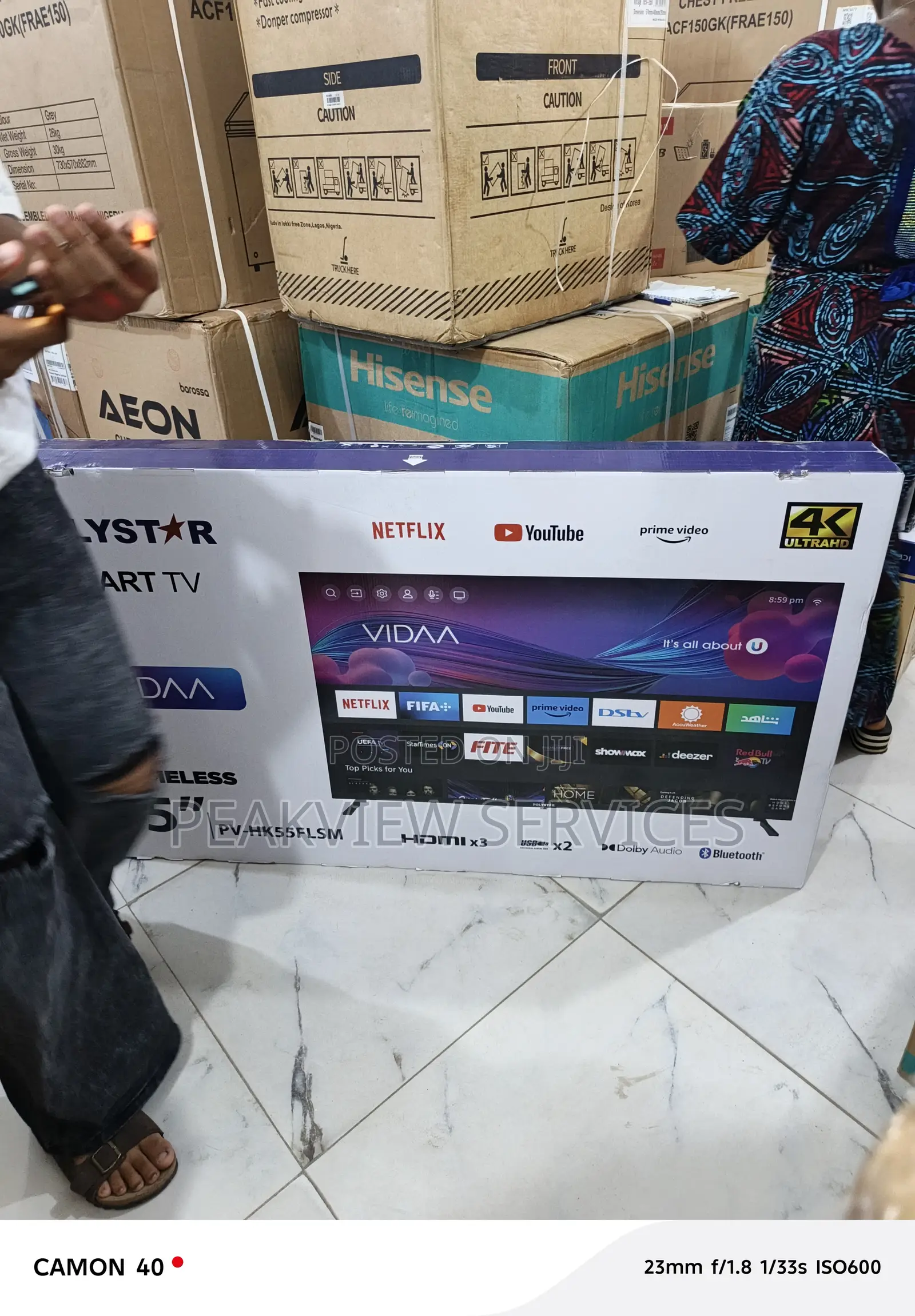 Polystar 55′′ Smart Tv –Smooth Streaming, Noise Reduction